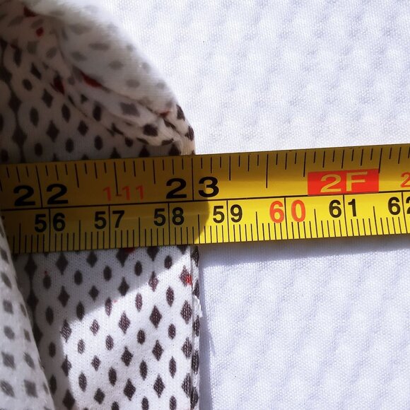 Exclusive Women's Shirt XXL Red White Forest Dotted Print Long Sleeve Blouse - Picture 10 of 11